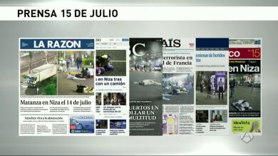 La prensa nacional se hace eco del atentado de Niza
