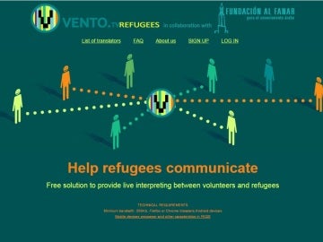 'VentoRefugees', aplicación para conectar refugiados con traductores voluntarios