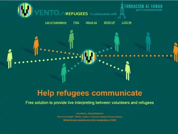 'VentoRefugees', aplicación para conectar refugiados con traductores voluntarios 'VentoRefugees', aplicación para conectar refugiados con traductores voluntarios