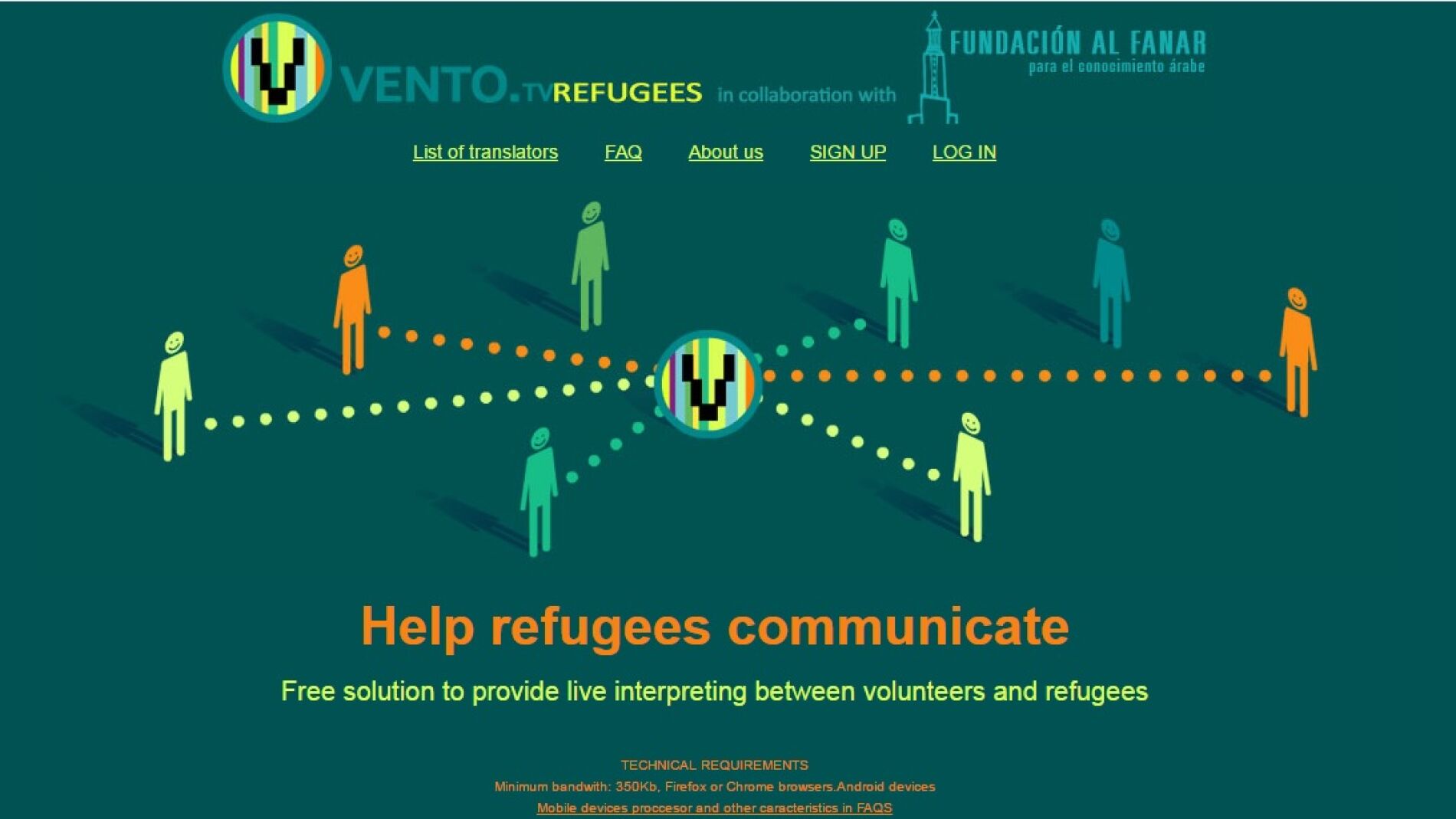 'VentoRefugees', aplicaci&oacute;n para conectar refugiados con traductores voluntarios
