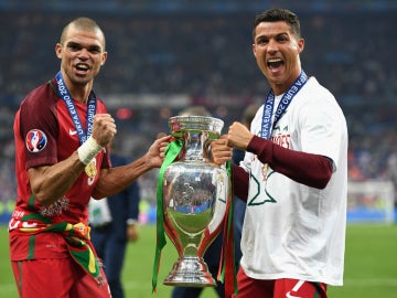 Pepe y Cristiano Ronaldo