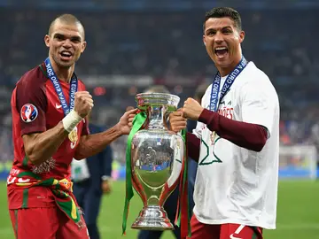 Pepe y Cristiano Ronaldo Pepe y Cristiano Ronaldo