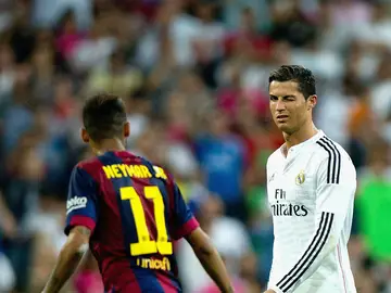 Neymar, con Cristiano Neymar, con Cristiano