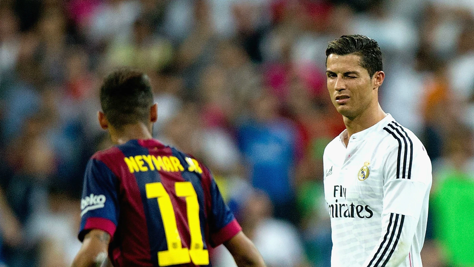 Neymar, con Cristiano Neymar, con Cristiano