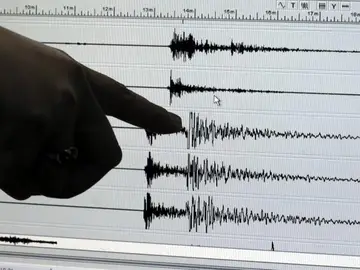 Actividad sísmica registrada durante un terremoto Actividad sísmica registrada durante un terremoto