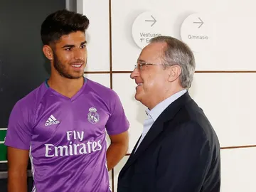 Asensio, junto a Florentino Asensio, junto a Florentino