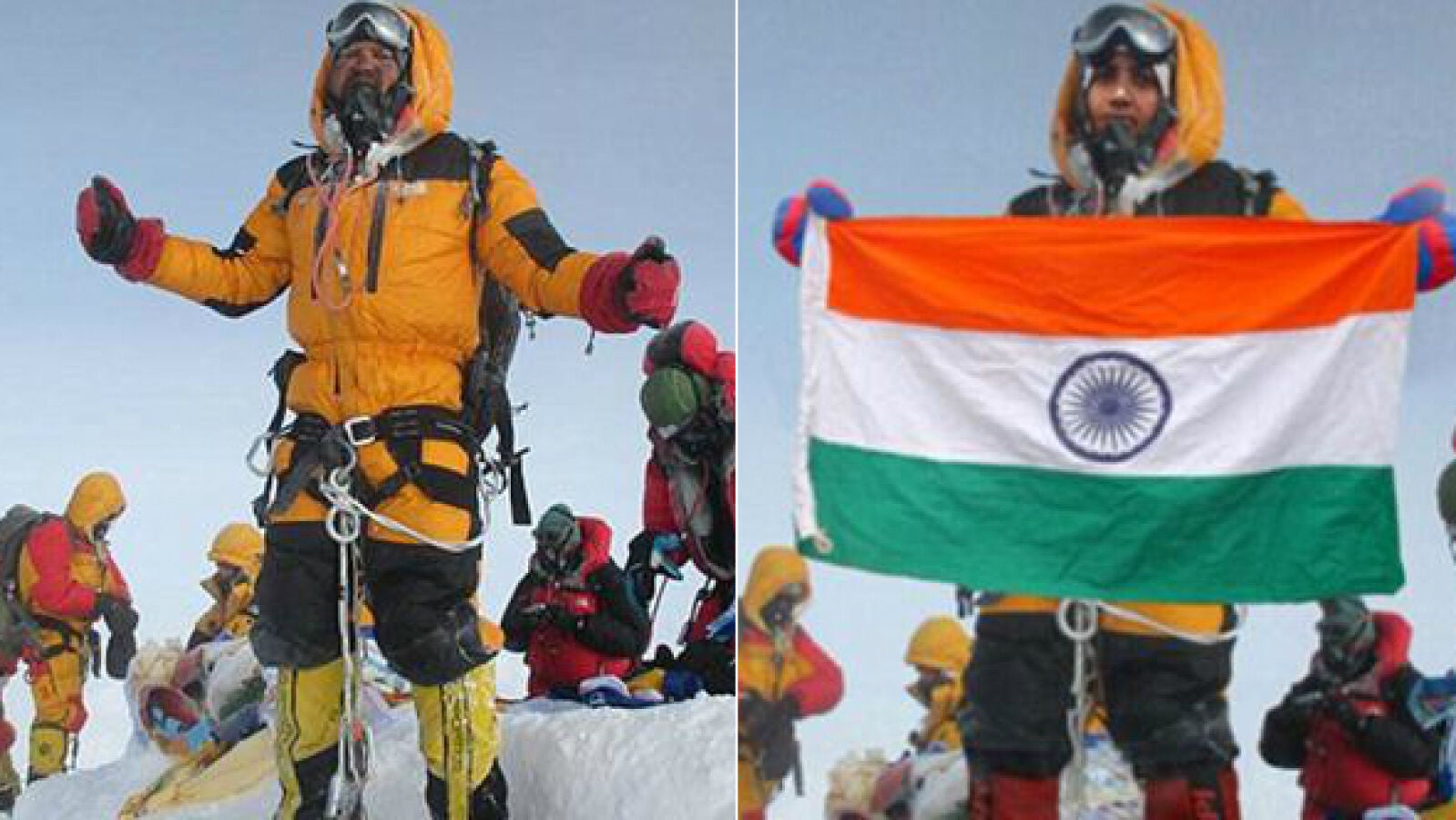 Una pareja india usa el photoshop para 'coronar' el Everest
