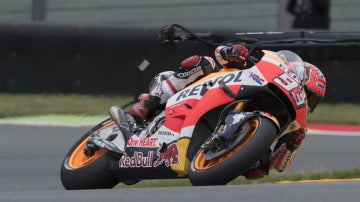 Márquez rueda en Sachsenring