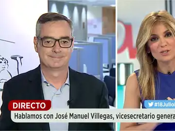 José Manuel Villegas y Sandra Golpe. José Manuel Villegas y Sandra Golpe.