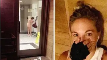 La fotografía que publicó la modelo. La fotografía que publicó la modelo.