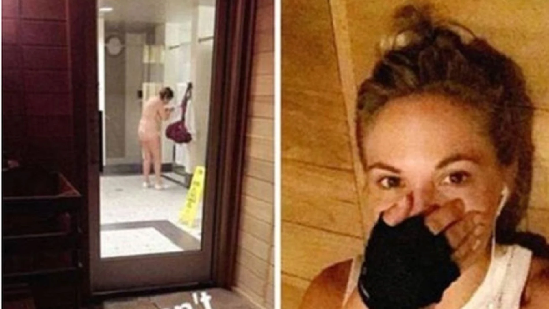 La fotografía que publicó la modelo. La fotografía que publicó la modelo.