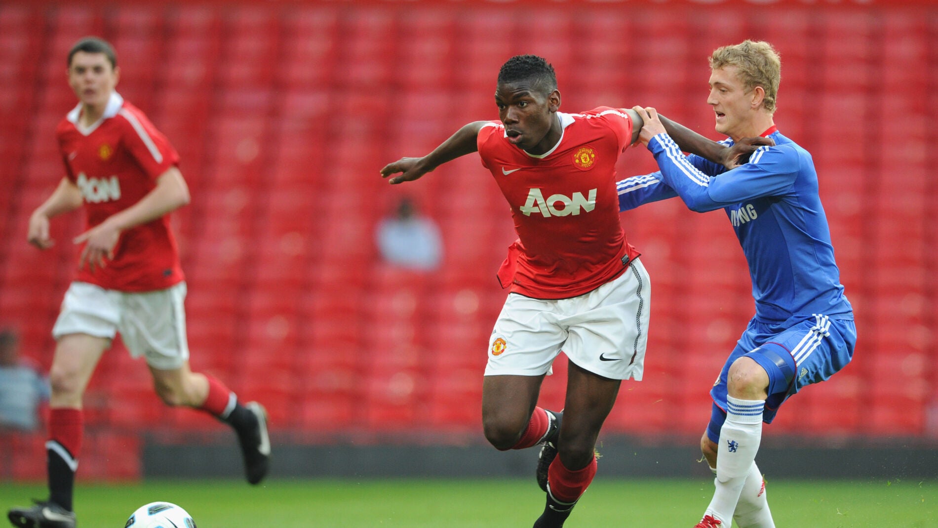 Pogba, en su &eacute;poca como jugador del Manchester United