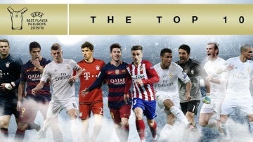 Los diez nominados a mejor jugador europeo