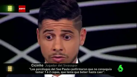 Cicinho confiesa su adicción con el alcohol Cicinho confiesa su adicción con el alcohol