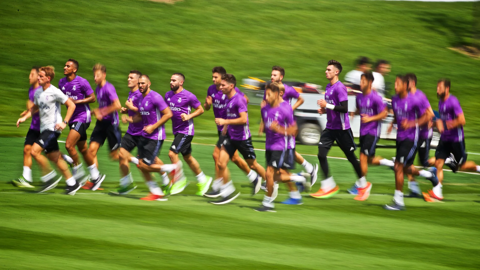 Segundo entrenamiento del Real Madrid en la pretemporada en Canadá Segundo entrenamiento del Real Madrid en la pretemporada en Canadá