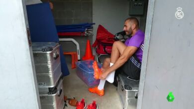 Así es el ritual de Benzema ante de sus entrenos con el Real Madrid