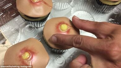 Una pastelería se vuelve famosa gracias a este curioso pastel en forma de espinilla