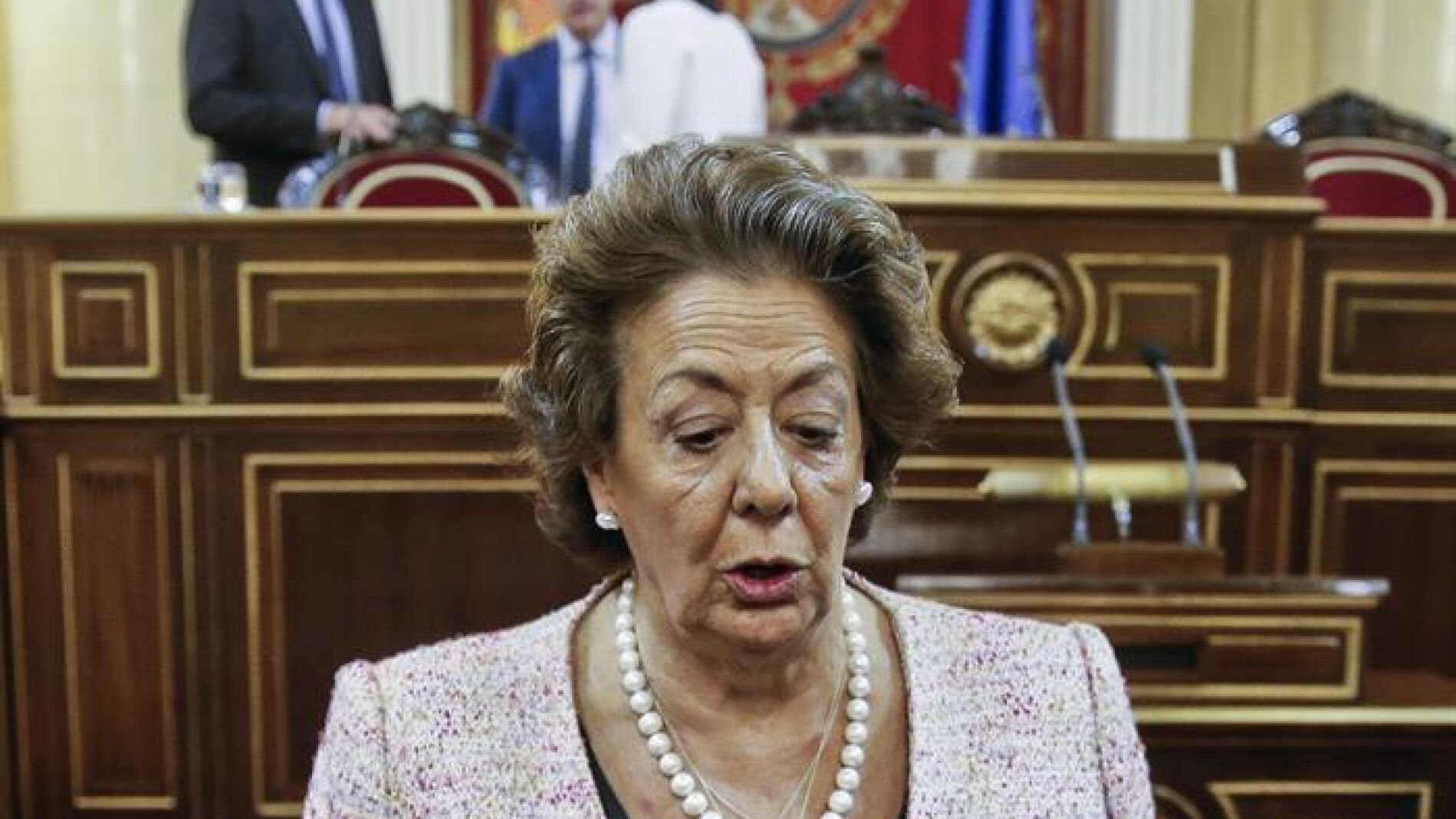 Rita Barber&aacute; durante la sesi&oacute;n en el Congreso