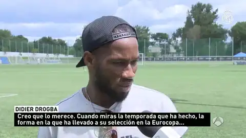 Drogba en la pretemporada del Real Madrid Drogba en la pretemporada del Real Madrid