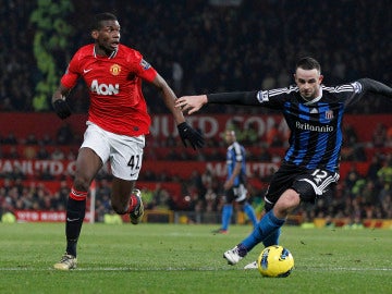 Pogba, durante su épica en el Manchester United