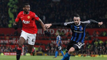 Pogba, durante su épica en el Manchester United