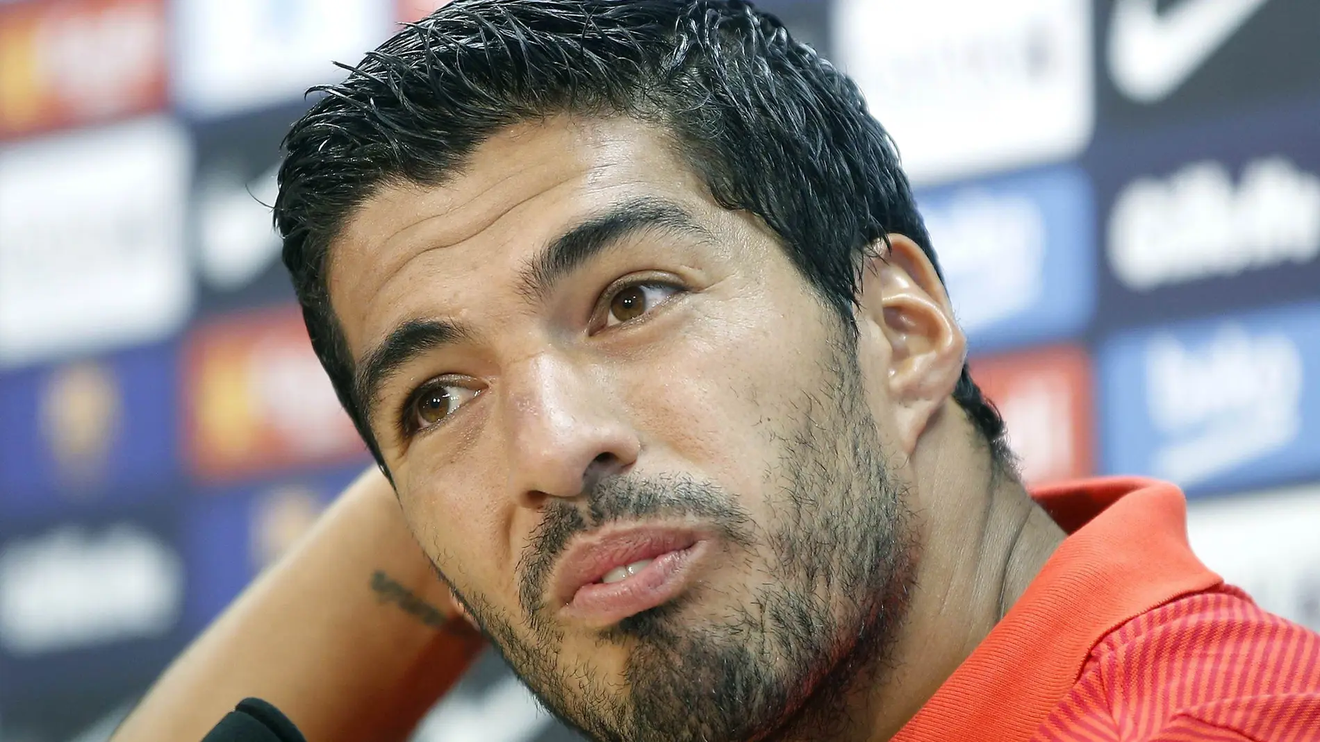 Luis Suárez, en rueda de prensa Luis Suárez, en rueda de prensa