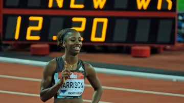 Kendra Harrison bate el récord del mundo en los 100 metros vallas