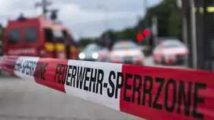 Cordón policial en Alemania Cordón policial en Alemania