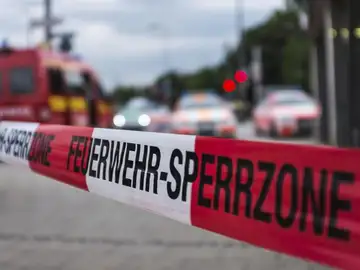 Cordón policial en Alemania Cordón policial en Alemania