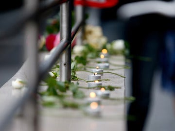 Velas en homenaje a las víctimas del tiroteo en Múnich
