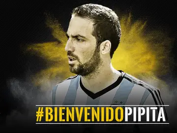 'Bienvenido Pipita', el mensaje de la Juventus tras fichar a Higuaín 'Bienvenido Pipita', el mensaje de la Juventus tras fichar a Higuaín