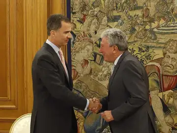 El Rey Felipe VI junto a Pedro Quevedo. El Rey Felipe VI junto a Pedro Quevedo.