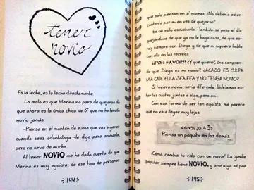 Página del libro '75 consejos para sobrevivir en el colegio' Página del libro '75 consejos para sobrevivir en el colegio'