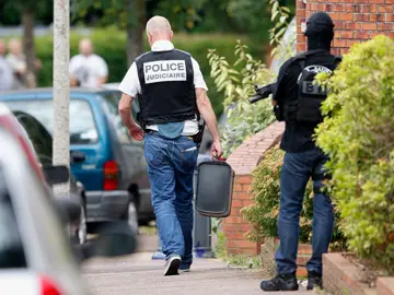 Miembros de las fuerzas especiales de la policía francesa Miembros de las fuerzas especiales de la policía francesa