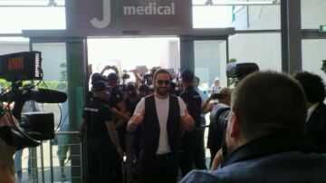 Gonzalo Higuaín, a su llegada a Turín