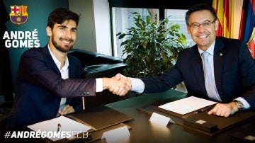 André Gomes, presentado como nuevo jugador del FC Barcelona