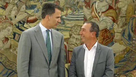 El Rey Felipe VI junto a Joan Baldoví El Rey Felipe VI junto a Joan Baldoví