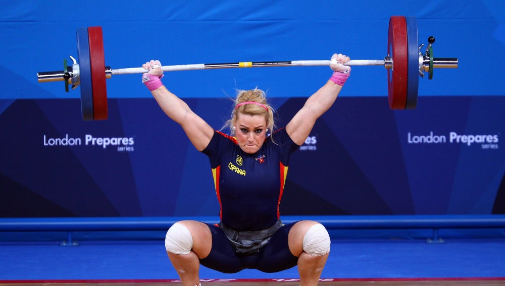 Lidia Valentín durante un test anterior a los Juegos de Londres 2012