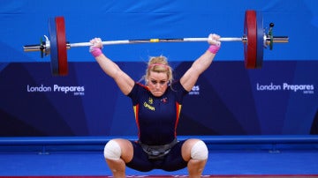 Lidia Valentín durante un test anterior a los Juegos de Londres 2012