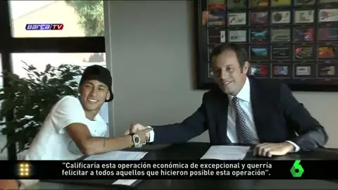 Neymar y Sandro Rosell Neymar y Sandro Rosell