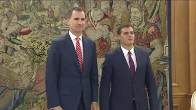 El Rey recibe a Albert Rivera en Zarzuela