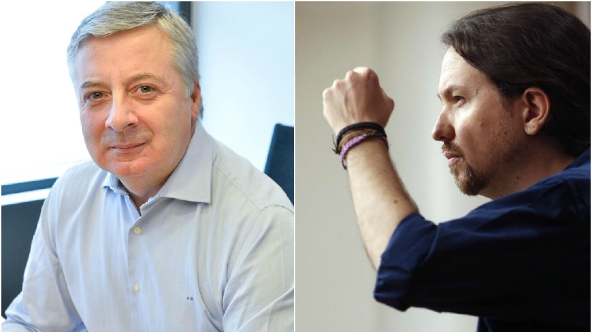 Jos&eacute; Blanco y Pablo Iglesias