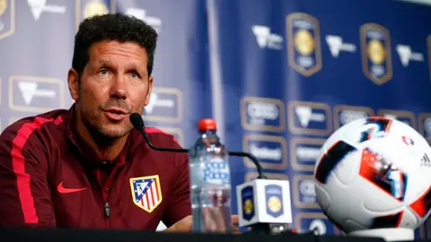 Simeone comparece ante los medios en Melbourne Simeone comparece ante los medios en Melbourne