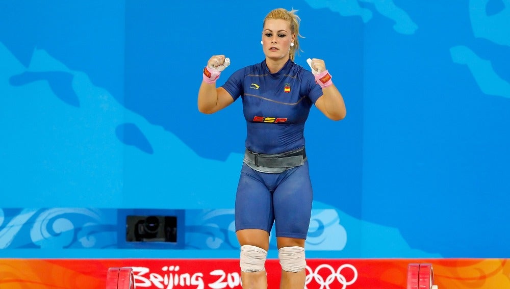 Lidia Valentín durante una prueba