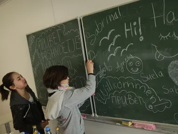 Colegios españoles retiran las pizarras de tiza Colegios españoles retiran las pizarras de tiza