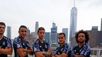 Presentación de la tercera equipación del Real Madrid en Nueva York