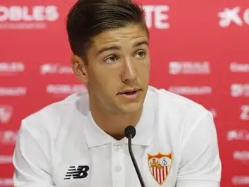 El delantero del Sevilla, Luciano Vietto El delantero del Sevilla, Luciano Vietto