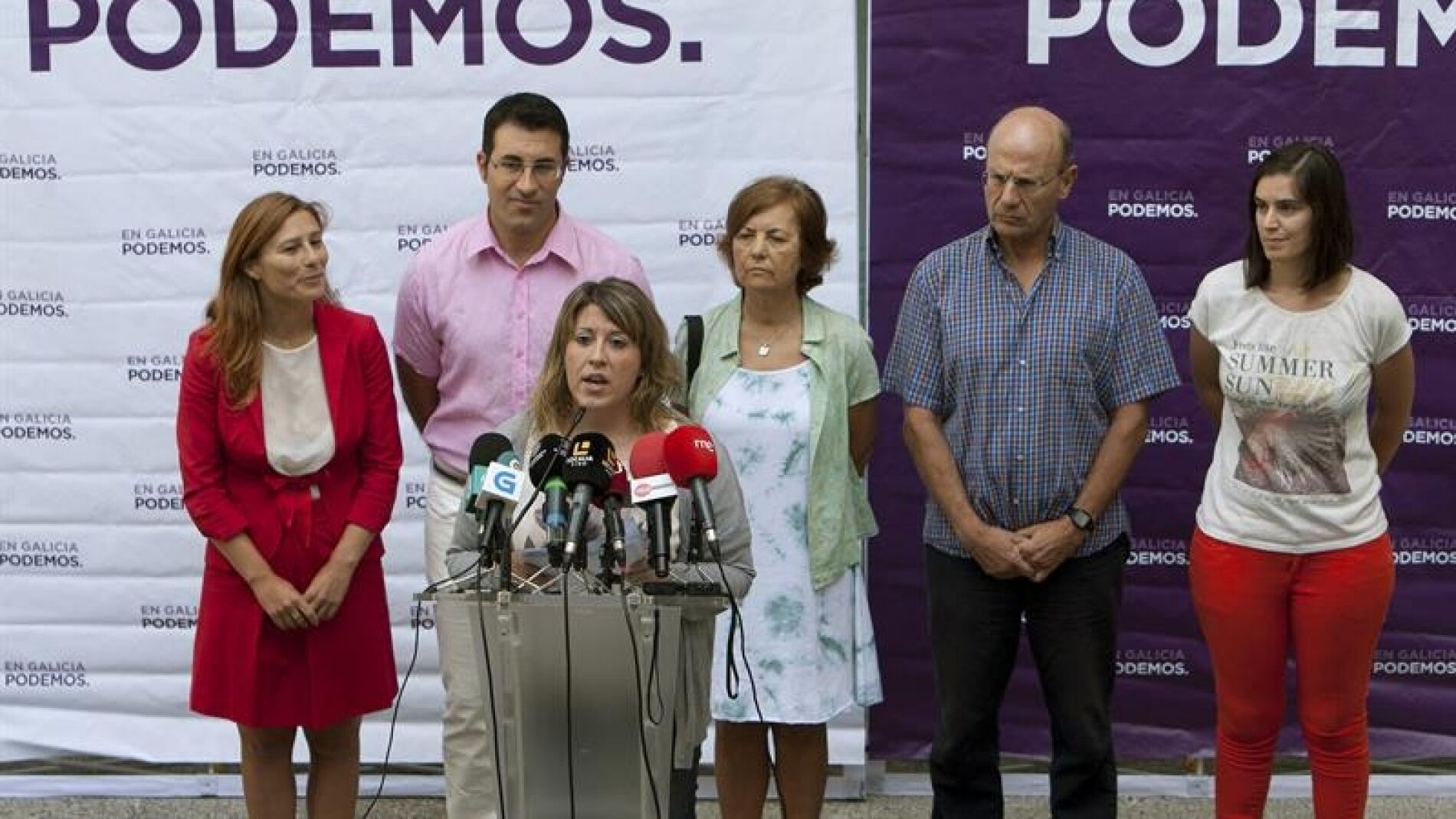 La secretaria general de Podemos Galicia, Carmen Santos