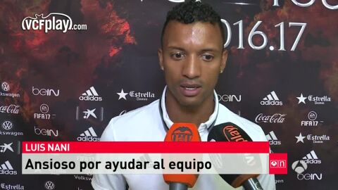 Nani, motivado en su etapa como valencianista