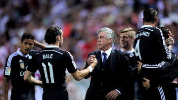 Bale y Ancelotti en el Real Madrid